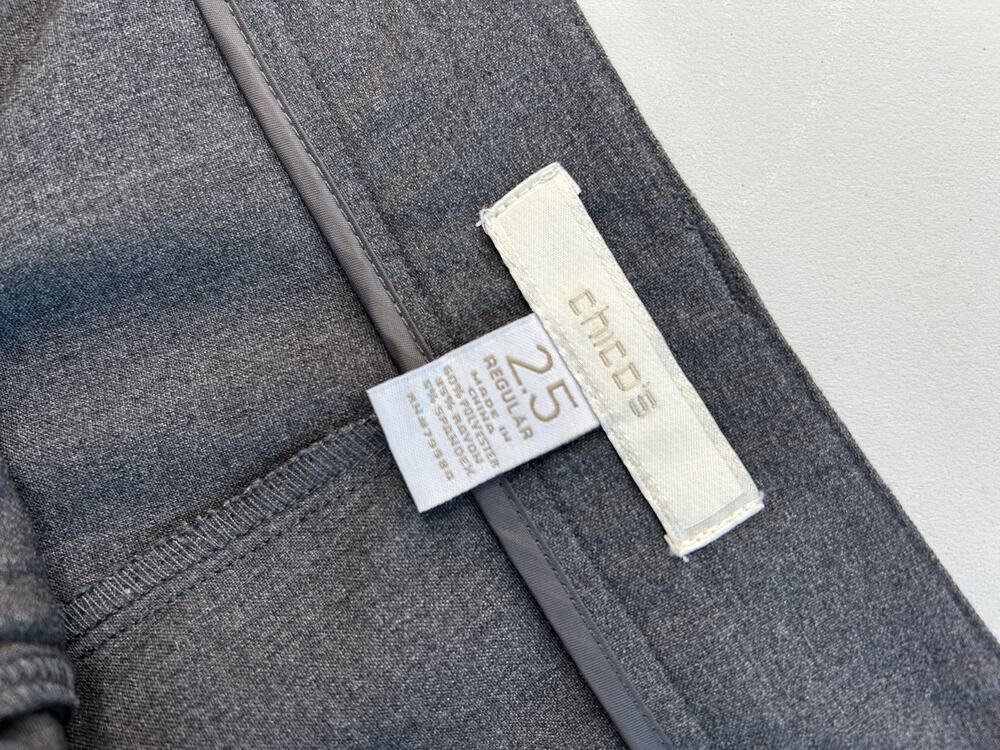 Chico's Gray Dress Pants Size 2.5 (US 14) Regular Career Office Workwear